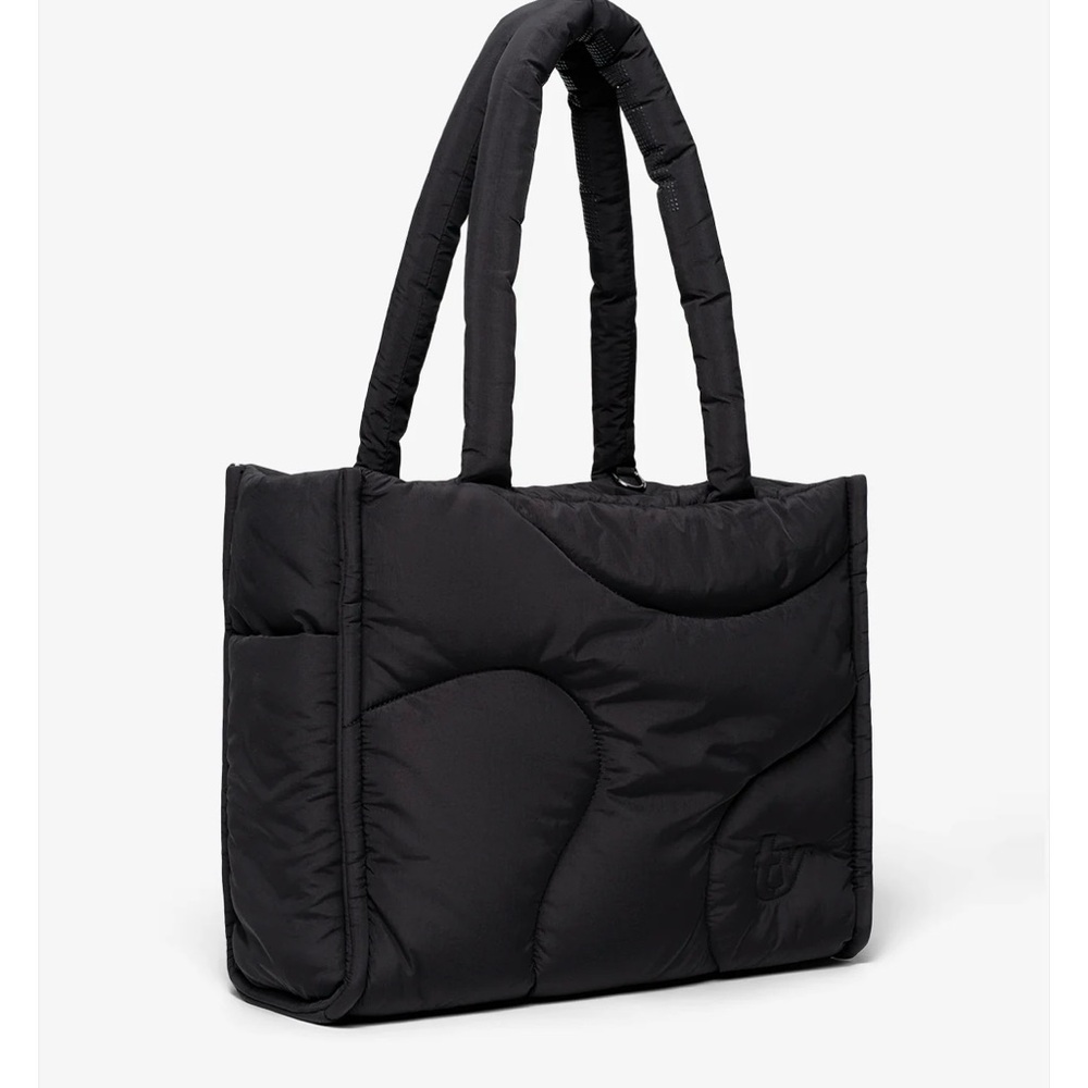 Black Quilted Thirty Years Drift Tote NWT